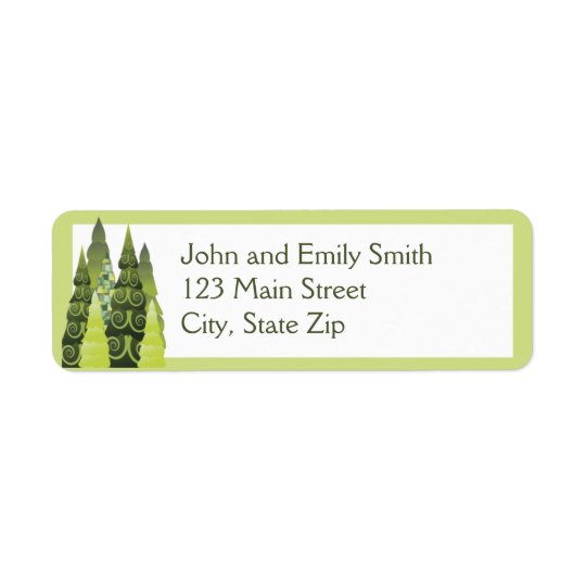 Holiday Return Address Labels
