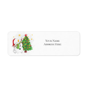 Holiday Return Address Labels