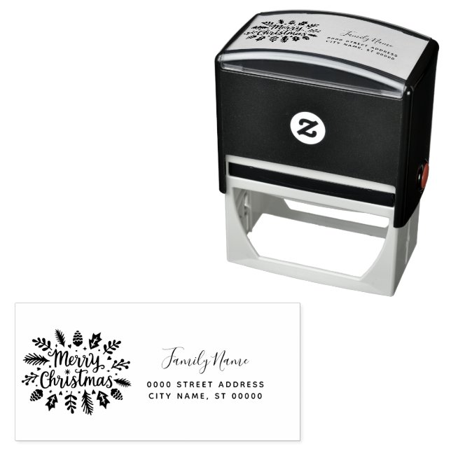 Holiday Return Address Self-inking Stamp (In Situ)