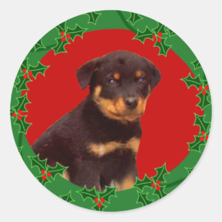 Holiday Rottweiler sticker