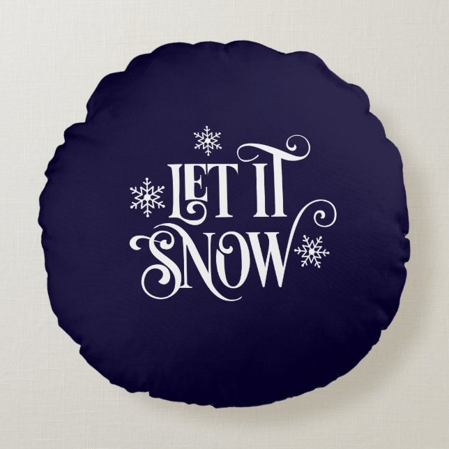 Holiday Round Pillow (Front)