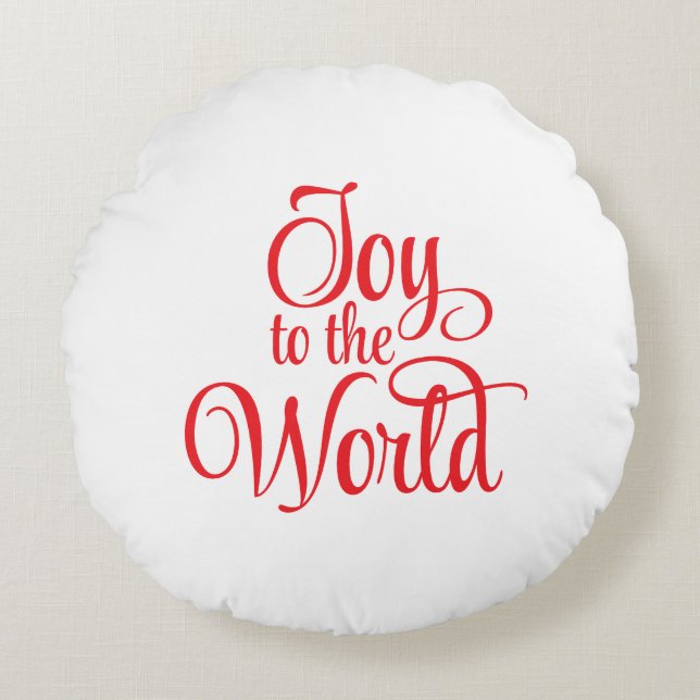 Holiday Round Pillow (Front)