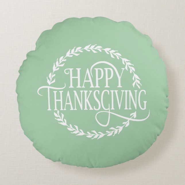 Holiday Round Pillow (Front)