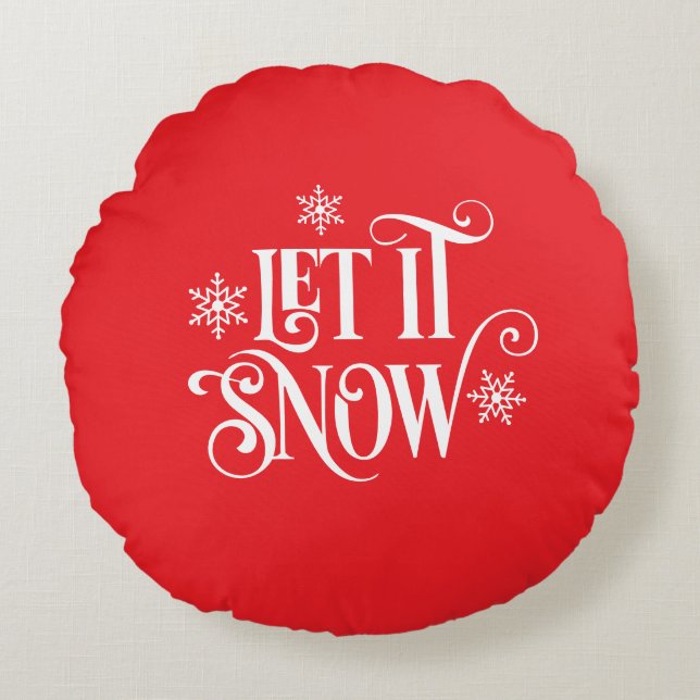 Holiday Round Pillow (Front)
