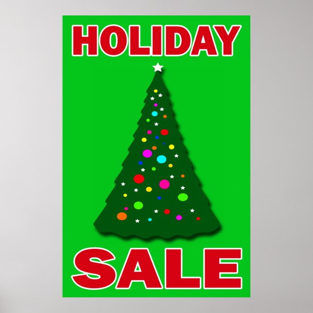 HOLIDAY SALE - RETAIL POSTER SIGN (Front)