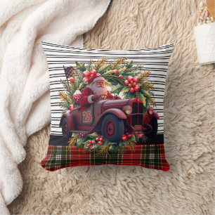 Holiday Santa Decor Throw Pillow