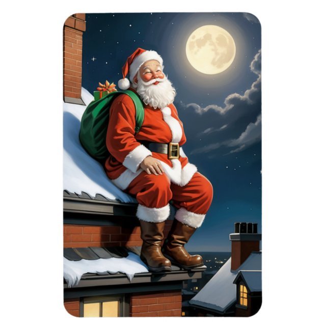 Holiday Santa Magnet (Vertical)