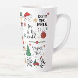 Holiday Sayings & Festive Graphics Christmas Latte Mug