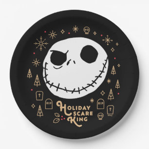 Holiday Scare King Paper Plate