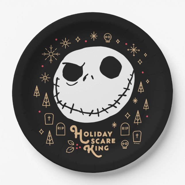 Holiday Scare King Paper Plate (Front)