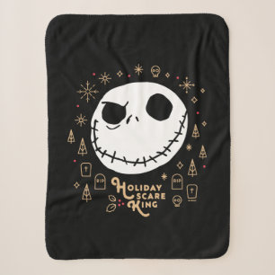 Holiday Scare King Sherpa Blanket