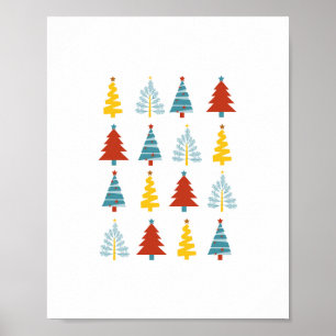Holiday Season, Merry Christmas, Christmas Tree Poster