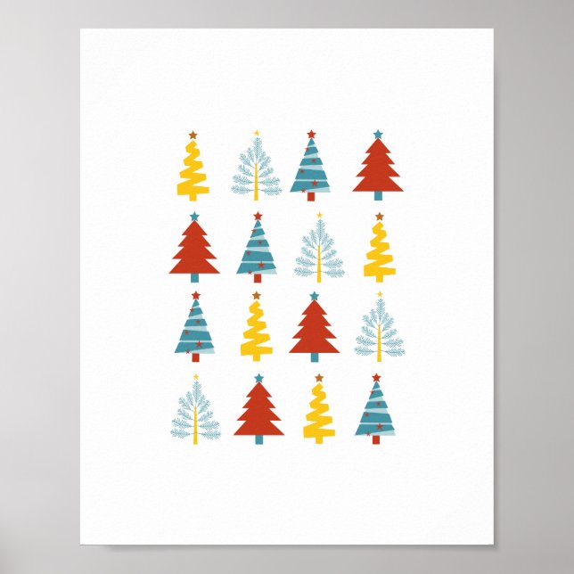 Holiday Season, Merry Christmas, Christmas Tree Poster (Front)