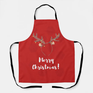 Holiday Season, Merry Christmas, Cute Reindeer Apron