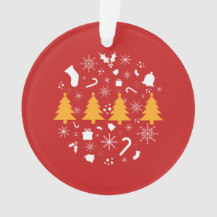 Holiday Season, Merry Christmas Ornament