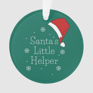 Holiday Season, Merry Christmas, Santa Little Help Ornament