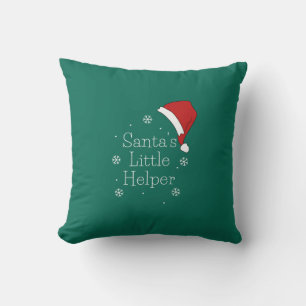Holiday Season, Merry Christmas, Santa Little Help Throw Pillow