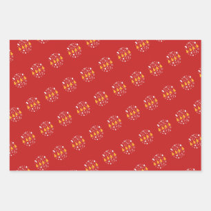 Holiday Season, Merry Christmas Wrapping Paper Sheet