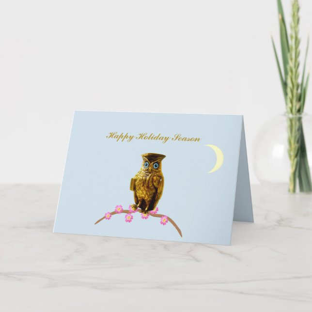 Holiday Season Owl Greetings (Front)