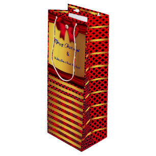 Holiday Season Wine  - New Year  Gift Bag