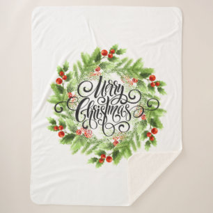 Holiday Sherpa Blanket