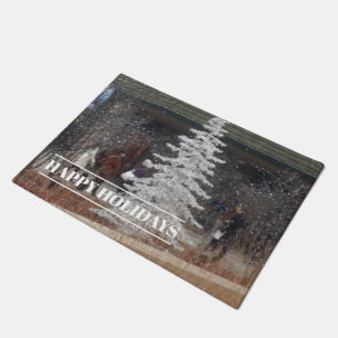 Holiday Shoppers Doormat