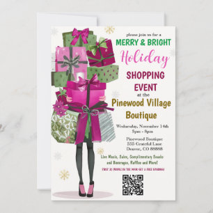Holiday Shopping Event Invitation