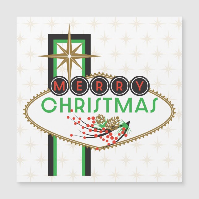 Holiday Sign Flat Magnet (Front)