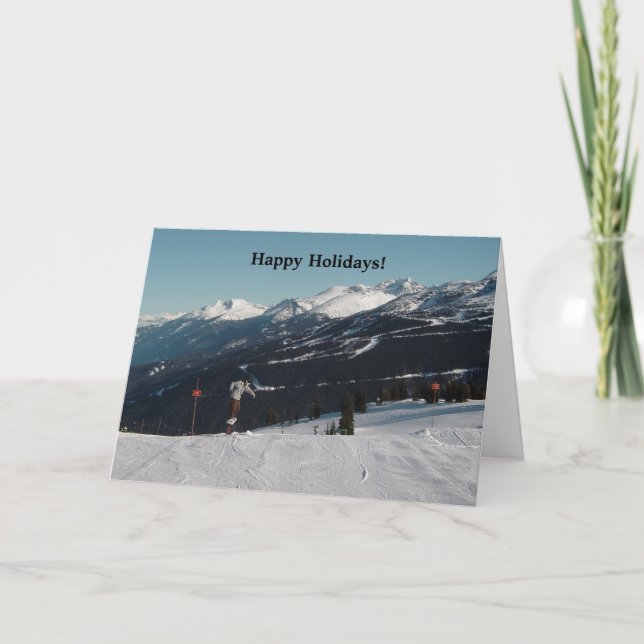Holiday Snow Scene Card (Front)