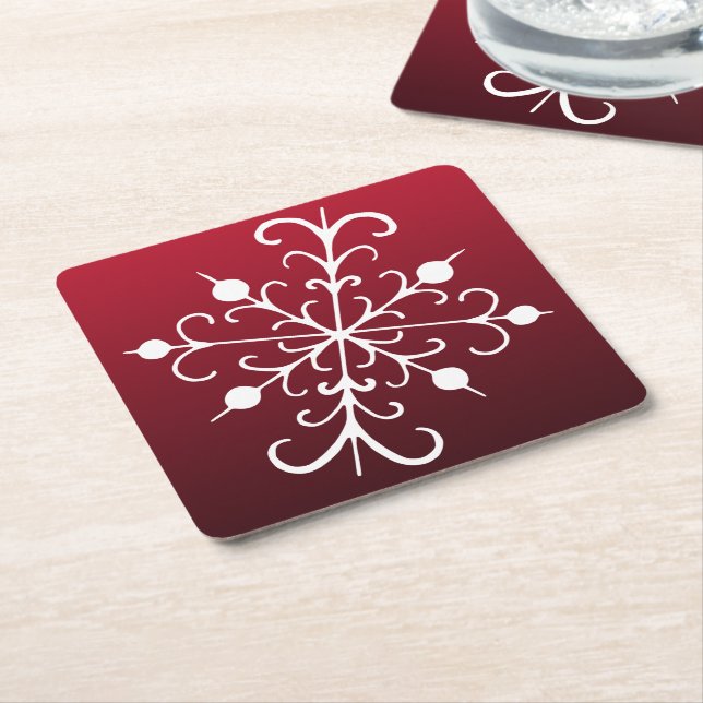 Holiday Snowflake Coasters (Angled)
