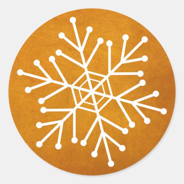 Holiday Snowflake Envelope or Present Seals (Front)