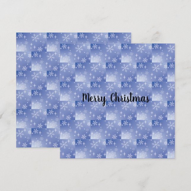  Holiday Snowflake Flat Card (Front/Back)
