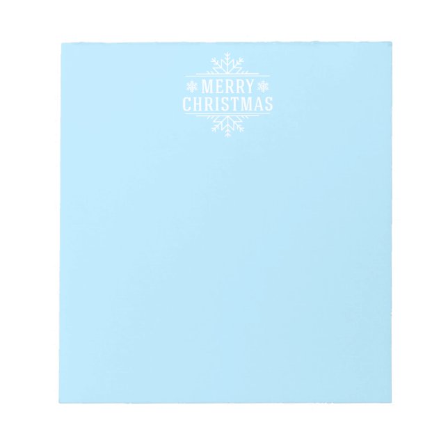 Holiday Snowflake Notepad (Front)