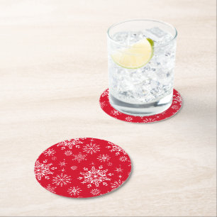 Holiday Snowflake Paper Coaster