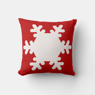 Holiday Snowflake Pillow! Throw Pillow