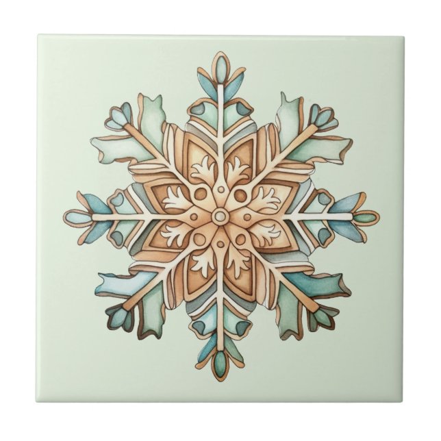 Holiday Snowflake Tile (Front)