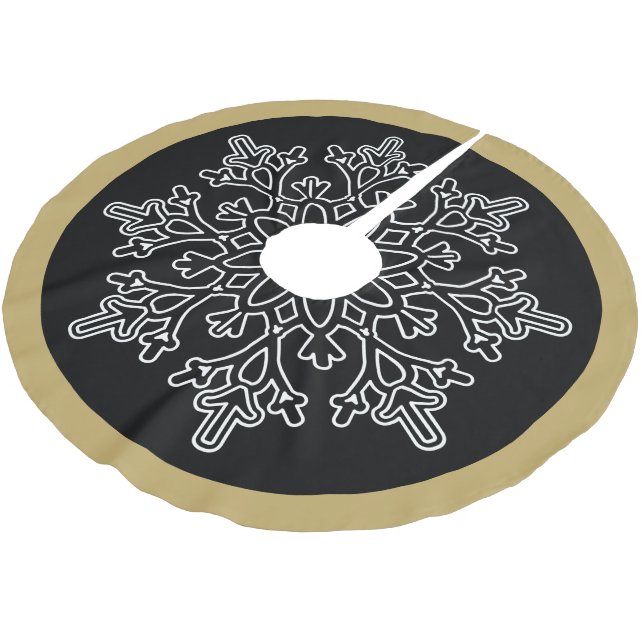 Holiday Snowflake Tree Skirt (Angled)