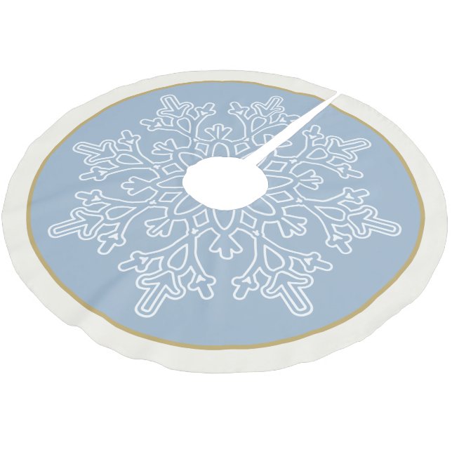 Holiday Snowflake Tree Skirt (Angled)