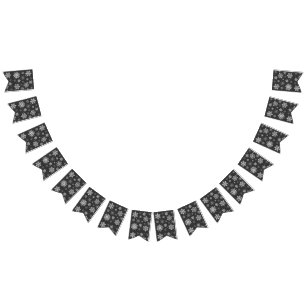 Holiday Snowflakes Banner Flags