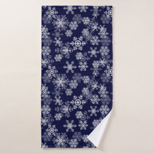 Holiday Snowflakes Bath Towel