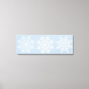 Holiday Snowflakes Canvas Art