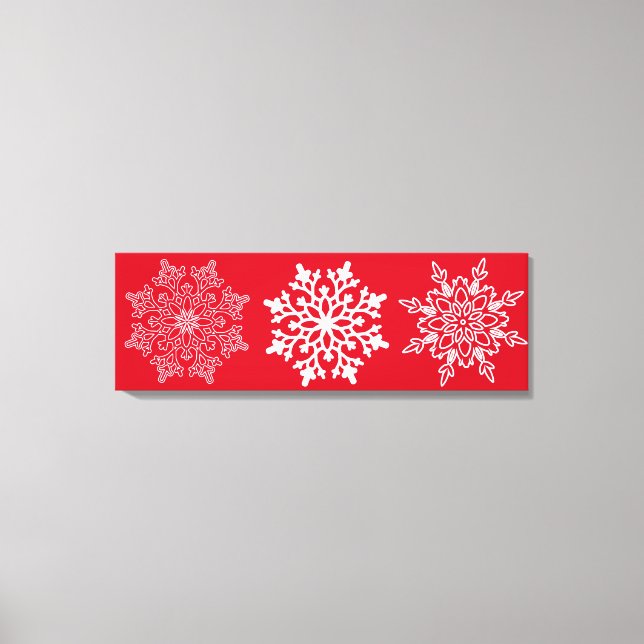 Holiday Snowflakes Canvas Art (Front)