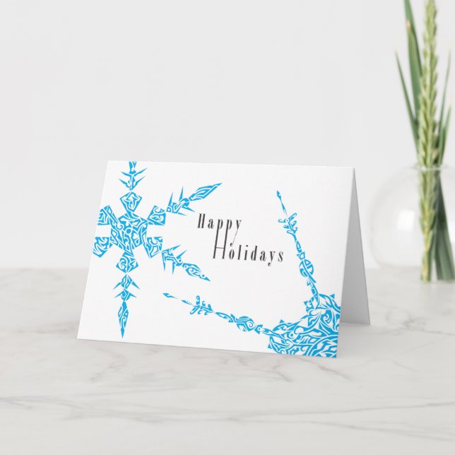Holiday Snowflakes Card (Front)
