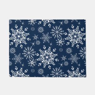 Holiday Snowflakes Doormat