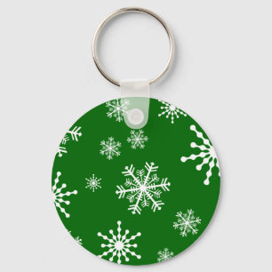 Holiday Snowflakes Keychain