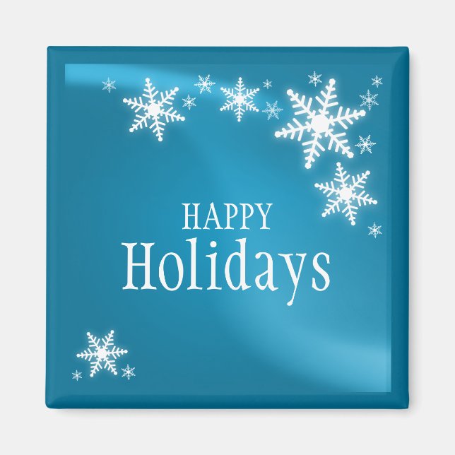Holiday Snowflakes magnet (Front)