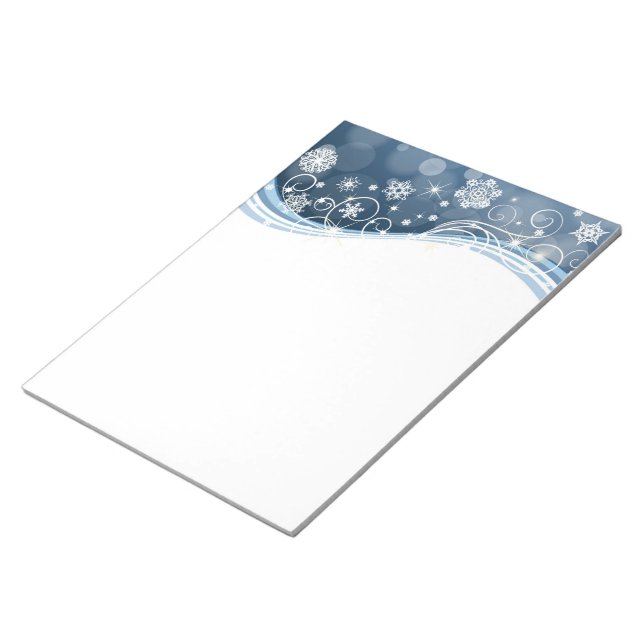 Holiday Snowflakes Notepad (Angled)