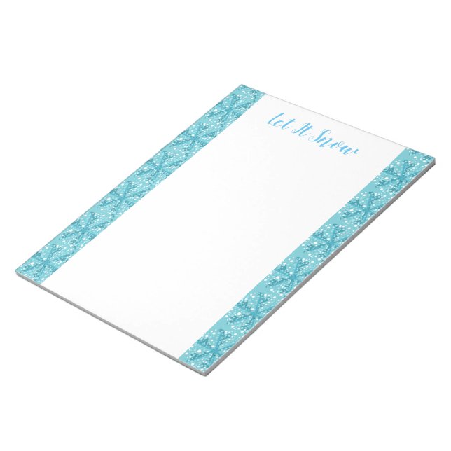 Holiday Snowflakes Notepad (Angled)