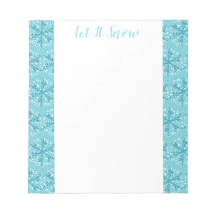 Holiday Snowflakes Notepad