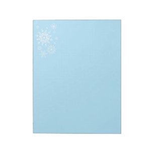 Holiday Snowflakes Notepad
